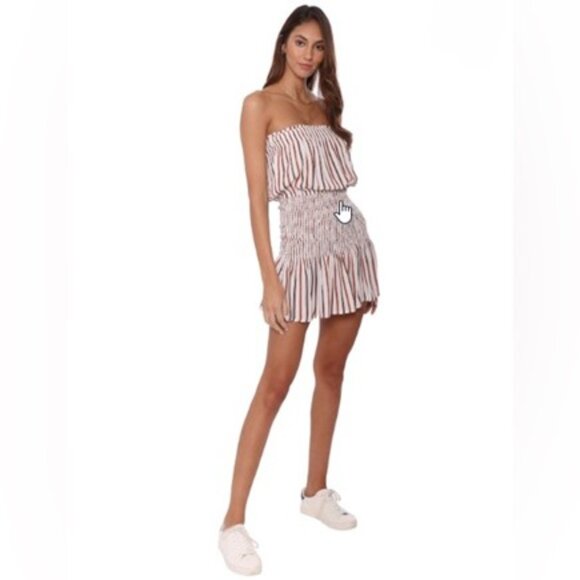Mixologie Dresses & Skirts - Gab & Kate Mixology Striped Tropical Moment Dress